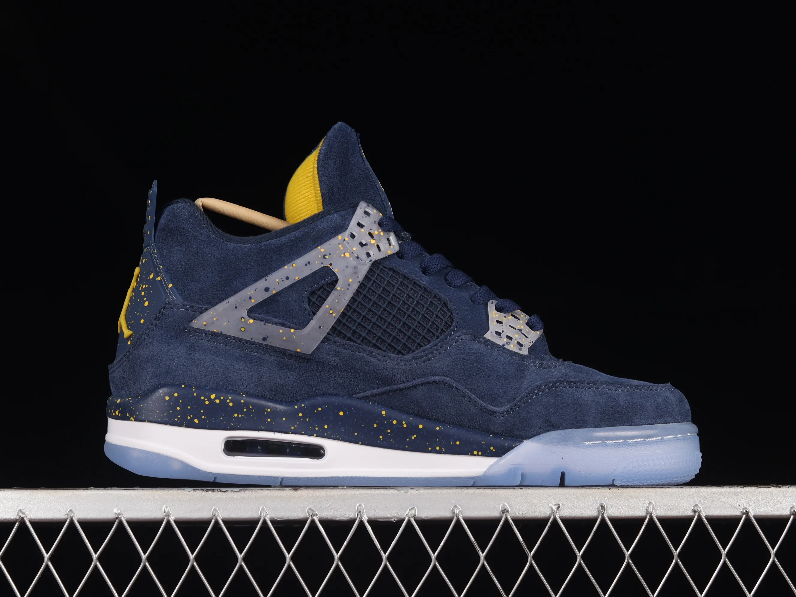 All categories Air Jordan Jordan series basketball shoes Air Jordan 4 Air Jordan 4 Retro AJ4 Joe 4 blue customized basketball shoes AJ4-1036660